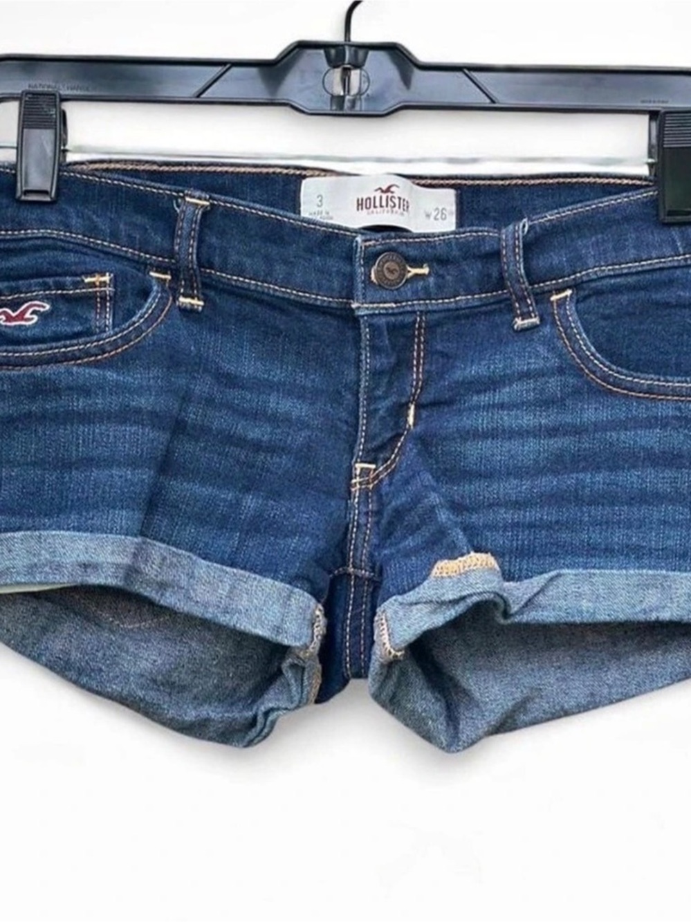 Hollister Denim Jean Shorts in Blue Size 3